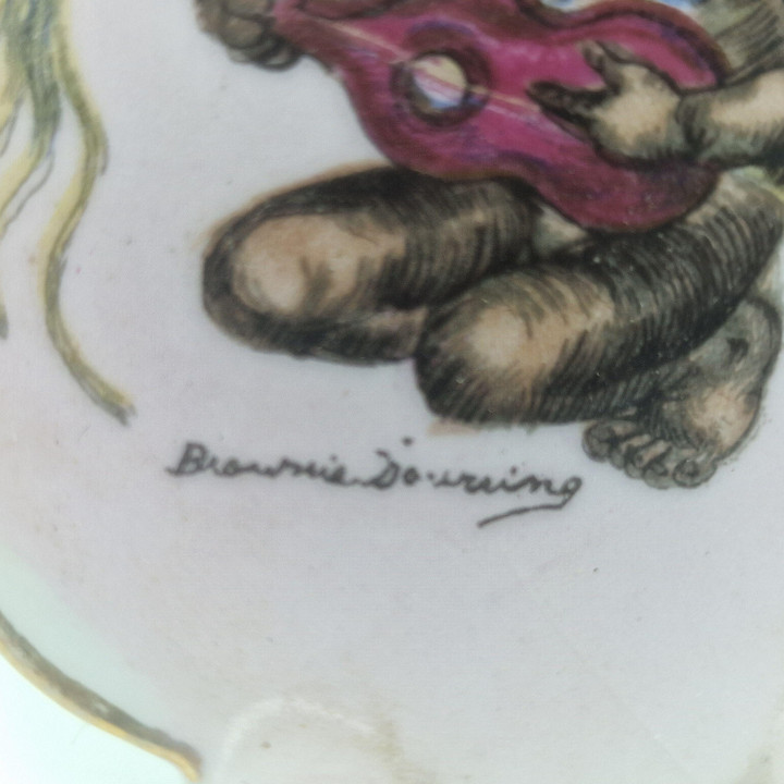 Plato de Porcelana Brownie Downing 1950