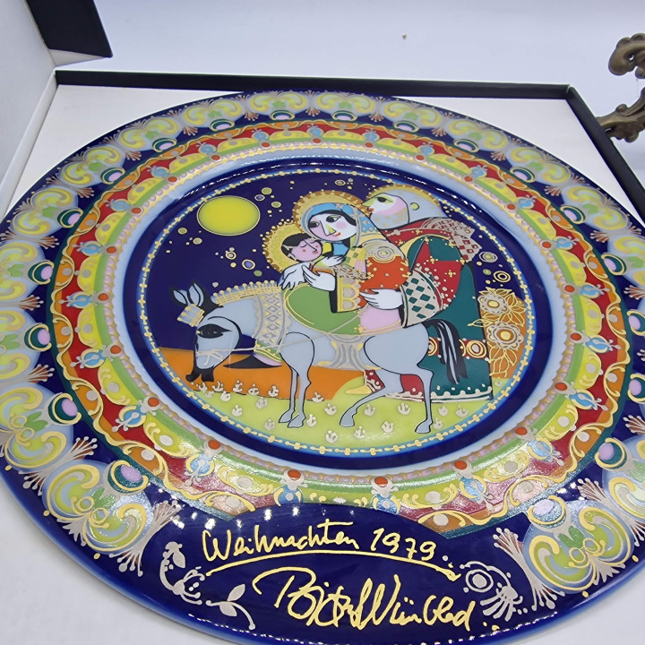 Piatto di Natale Rosenthal Bjørn Wiinblad