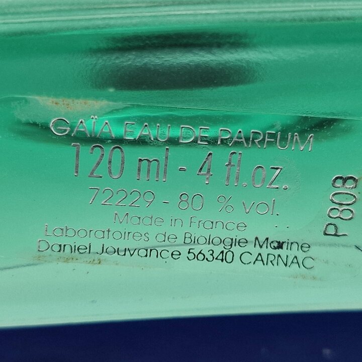 Daniel Jouvance Gaia Eau de Parfum 120ml Vintage 1999, Zeldzaam Frans Parfum Verzegeld in Fabrieksverpakking, Marine Bloemige ED