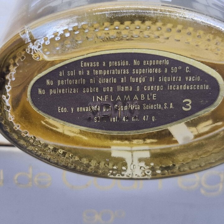 Винтажные Духи Спрей Eau de Toilette Courreges, Eau de Courreges 45мл, Коллекционный Аромат 1980-х с Коробкой, Заполнен на 80%