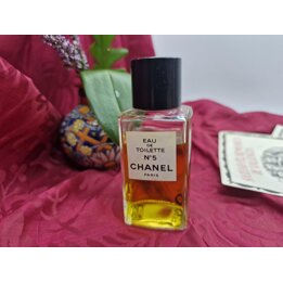 Profumo Fragranza, Chanel No 5 Eau de Toilette Vintage Bottiglia Splash, Collezionismo 100ml 3.4 oz, Parigi Francia 1980, Senza 