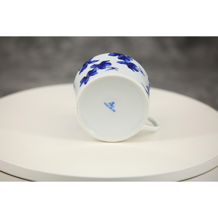 ビスタアレグレ 磁器製ティーセット トレー付き 青い花柄 ポルトガル製 洋食器 7点セット 1980年代ヴィンテージ 極美品 コバルトブルー