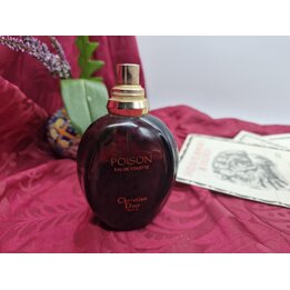 Perfume Vintage Poison Eau de Toilette Christian Dior 100ml, Primeira Formulacao 1988, Frasco Meio Cheio Sem Tampa Sem Caixa