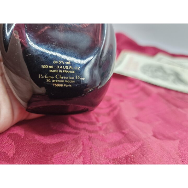 Vintage Poison Eau de Toilette Christian Dior 100ml Flacon, Eerste Formulering 1988, Half Vol, Zonder Dop Zonder Doos