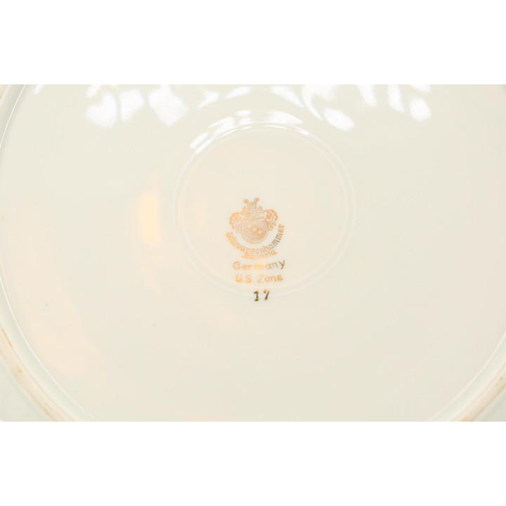 Assiette Porcelaine Schwarzenhammer (1945-1949) Zone US