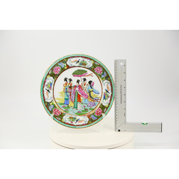 Plato Porcelana Famille Rose Periodo República 1940