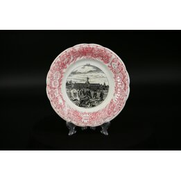 Creil and Montereau Plate Paris World Fair 1900 No 12 Palais de la Marine