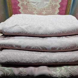 Tessuto vintage, Fallera, Lavanda/lilla chiaro, 130 cm