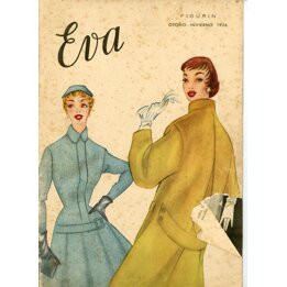 Eva Figurin 1956 Vintage Spanisches Modemagazin, Stilführer Herbst Winter, Academia AEI San Sebastian, Schnittmuster Mitte des J