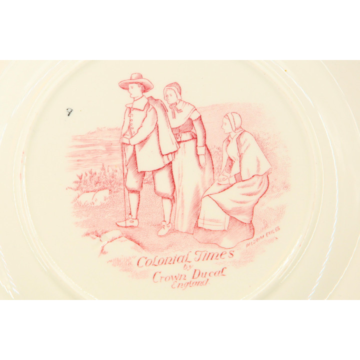 Talerz Crown Ducal Colonial Times The First Thanksgiving