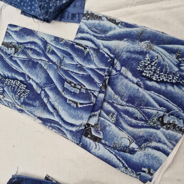 Set 19 Tessuti Designer Inverno - Blocchi Orso Polare e Tagli - Moda, Makower UK, Hoffman