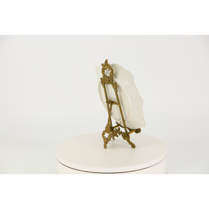 Decoratief porseleinen bord met rozen, jaren 70