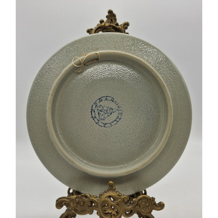 Assiette Simon Peter Gerz 1960s | Grès Émaillé au Sel