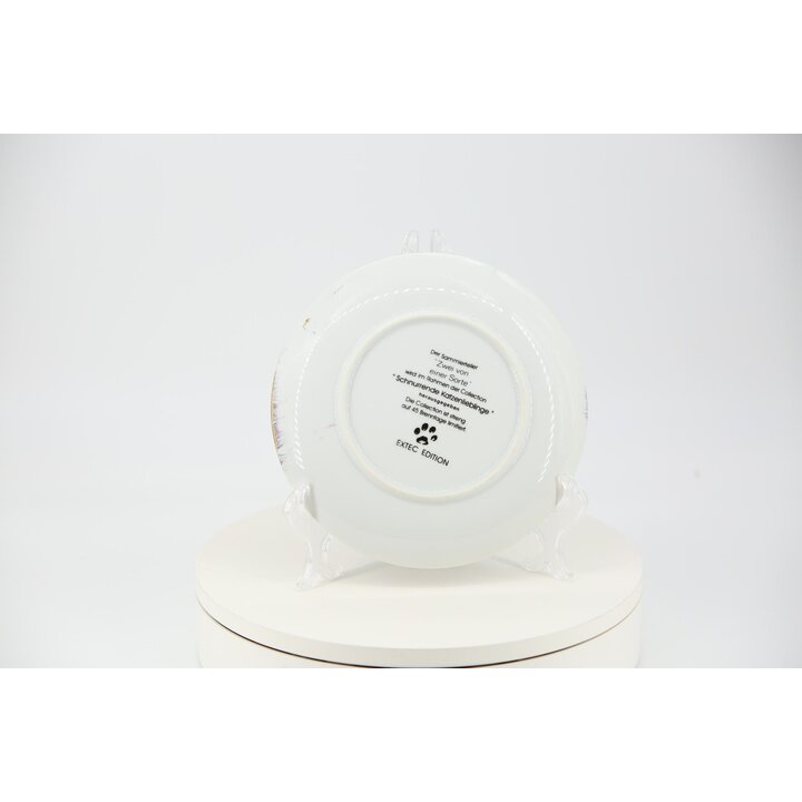 EXTEC EDITION Collector Plate Two of a Kind, Tabby Kittens, German Porcelain, Limited Edition