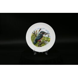 Vintage Hammersley Bone China Decorative Plate, Kingfisher, England, 22.5 cm