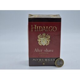 Vintage After Shave Lotion - Myrurgia Hidalgo Aftershave Splash, 120ml 4oz, 1980s Sealed New Old Stock, Rare Collectible Spain P