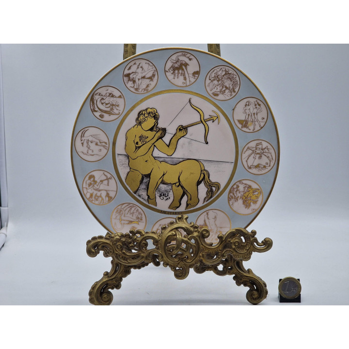 Salvador Dalí Porcelain Plate Sagittarius - Limited Edition