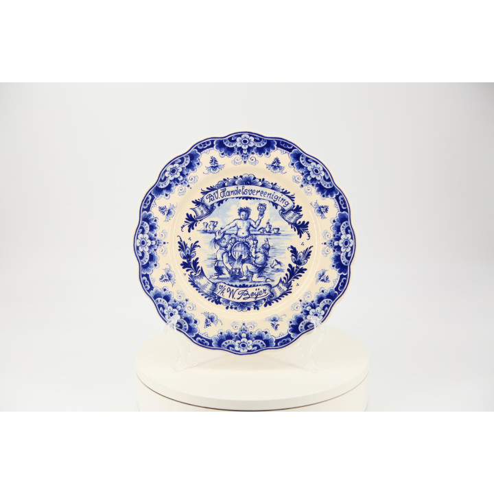 デルフト焼き 記念皿 't Delffsche Huys 28cm