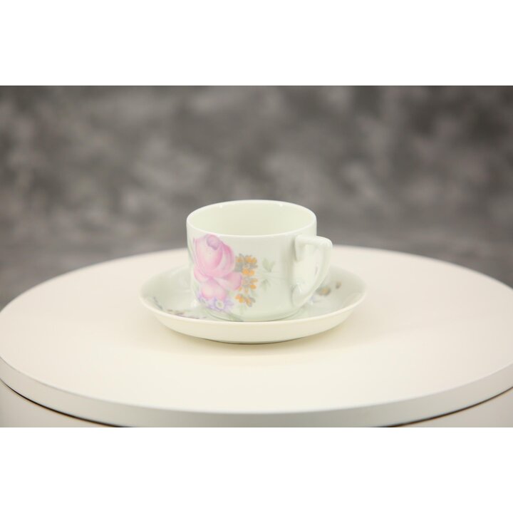 ローゼンタール Isolde モカカップ＆ソーサー, エスプレッソ デミタスカップ 2点セット 100ml, ヴィンテージ ババリア磁器 ドイツ製 1940年代