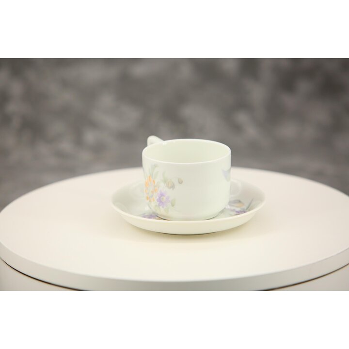 Espressotasse mit Untertasse, Mokkatasse Rosenthal Isolde, 2er Set 100 ml, Vintage Porzellan aus Bayern um 1940