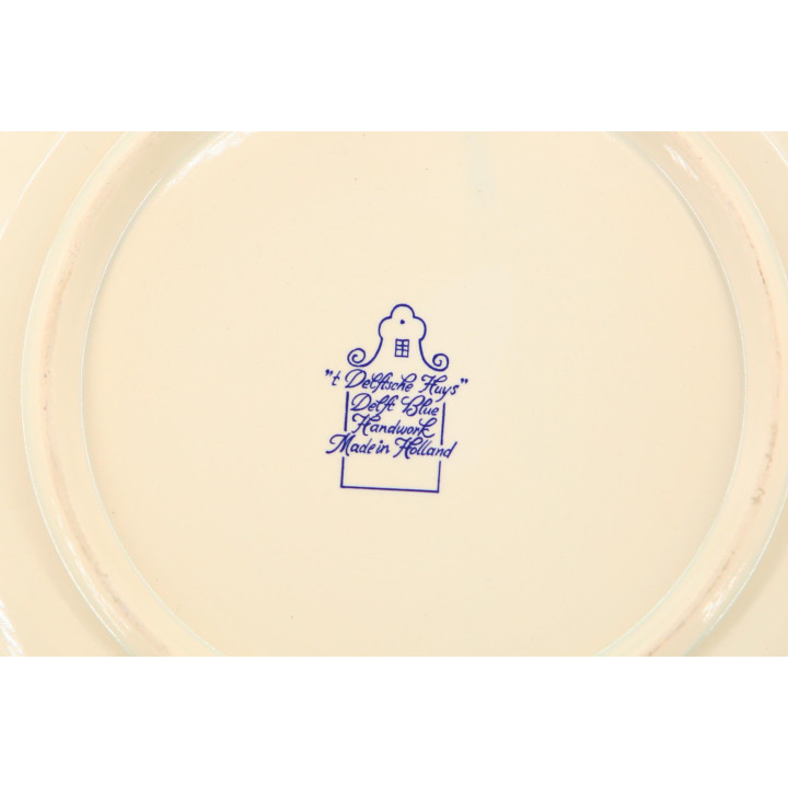 Assiette commémorative Delft Blauw 't Delffsche Huys 28cm
