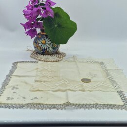 Baumwolltaschentücher, 2, Spitzensammlung, Monogramm