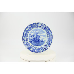 Royal Sphinx Delft Blue Wall Plate Maastricht Nautical