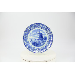 Royal Sphinx Maastricht Wandteller Delfts Blauw 1950er