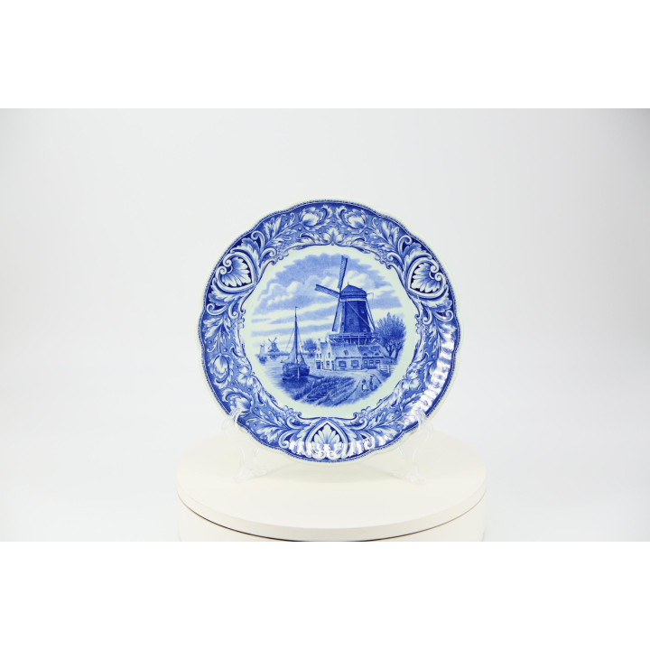 Assiette Royal Sphinx Maastricht Delft Blue 1950