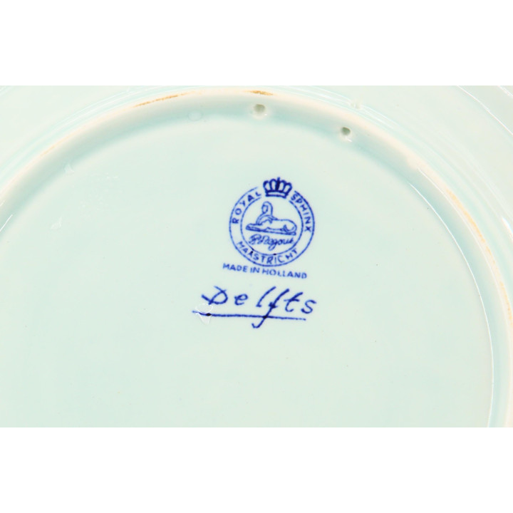 Plato Royal Sphinx Maastricht Delft Blue años 50