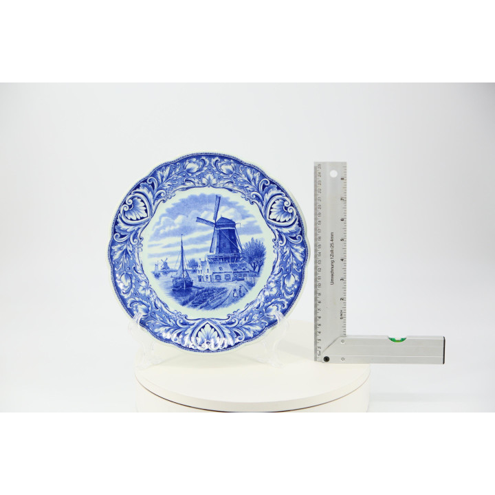 Royal Sphinx Maastricht Wandteller Delfts Blauw 1950er