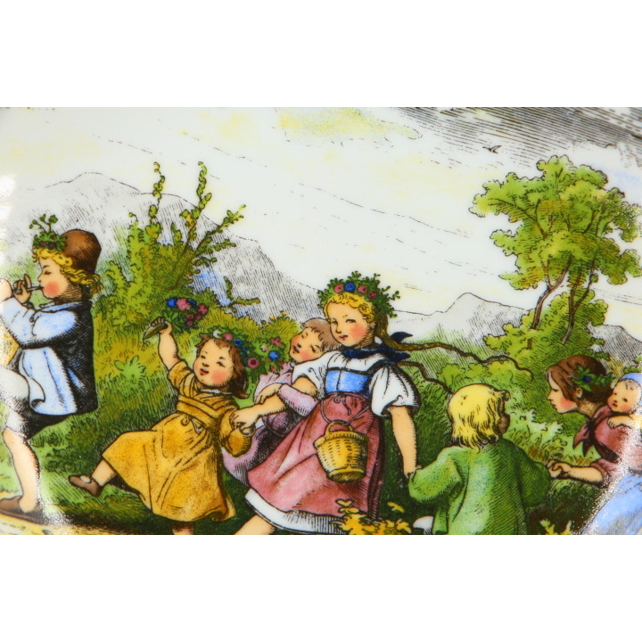 Piatto Seltmann Weiden "Primavera" - Porcellana e Peltro