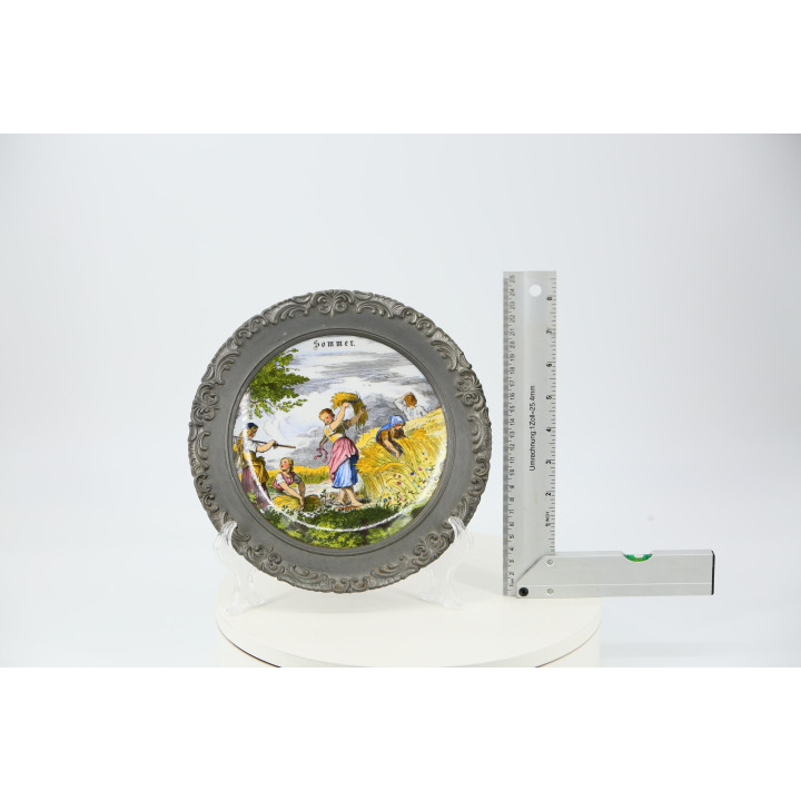 Seltmann Weiden Wandbord "Sommer" - Porselein & Tin