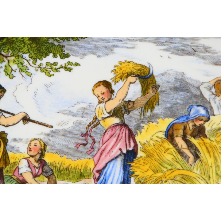 Seltmann Weiden "Sommer" Decorative Wall Plate - Porcelain & Pewter