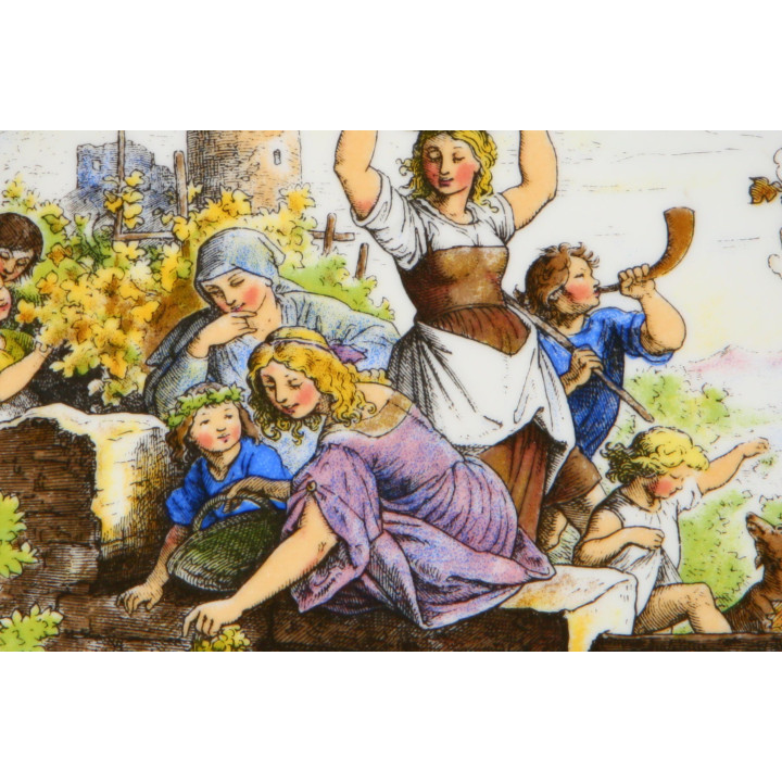 Plato Seltmann Weiden Herbst Porcelana y Peltre 1970