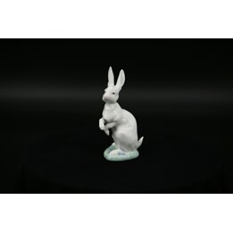 Фарфоровая фигурка кролика Lladro 05886, Внимательный заяц Хосе Луис Альварес, Глянцевый винтаж 1992 Коллекция