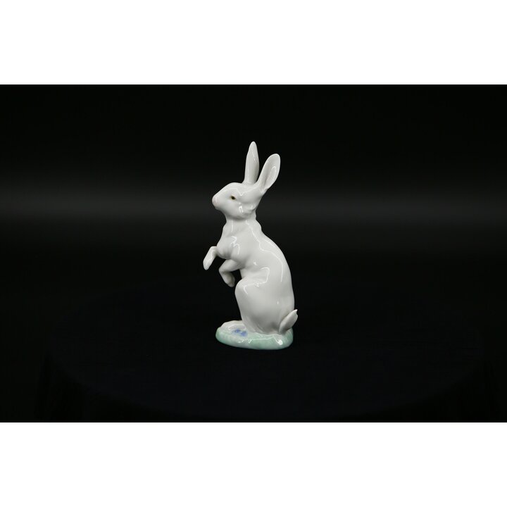 Фарфоровая фигурка кролика Lladro 05886, Внимательный заяц Хосе Луис Альварес, Глянцевый винтаж 1992 Коллекция