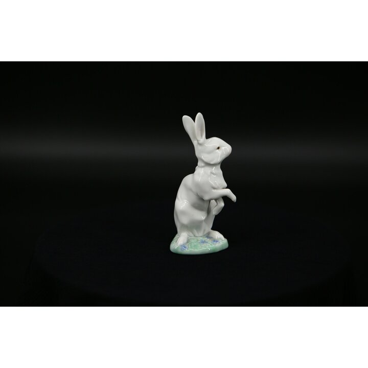 Фарфоровая фигурка кролика Lladro 05886, Внимательный заяц Хосе Луис Альварес, Глянцевый винтаж 1992 Коллекция