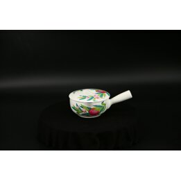 Sosjerka z Porcelany Paryskiej Vintage, Zabytkowa Sosjerka Francuska Wzór Abondance Kwiaty i Owoce, Kolekcjonerska Zastawa z Fra