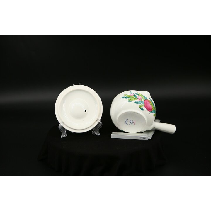 Vintage Paris Porcelain Gravy Boat, Antique French Sauce Boat Decor Abondance Floral Fruit Pattern, Collectible Tableware Made i