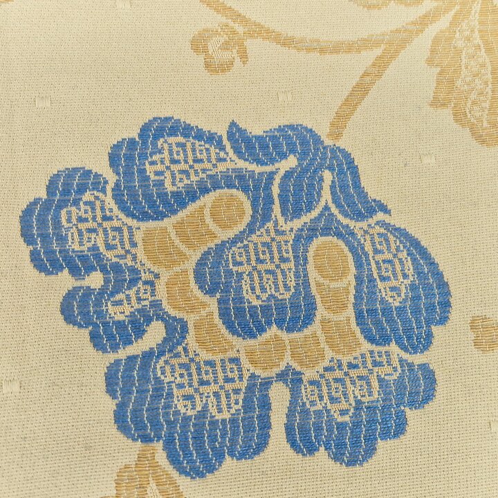 Tecido vintage, Azul e dourado, 60 cm × 3 m