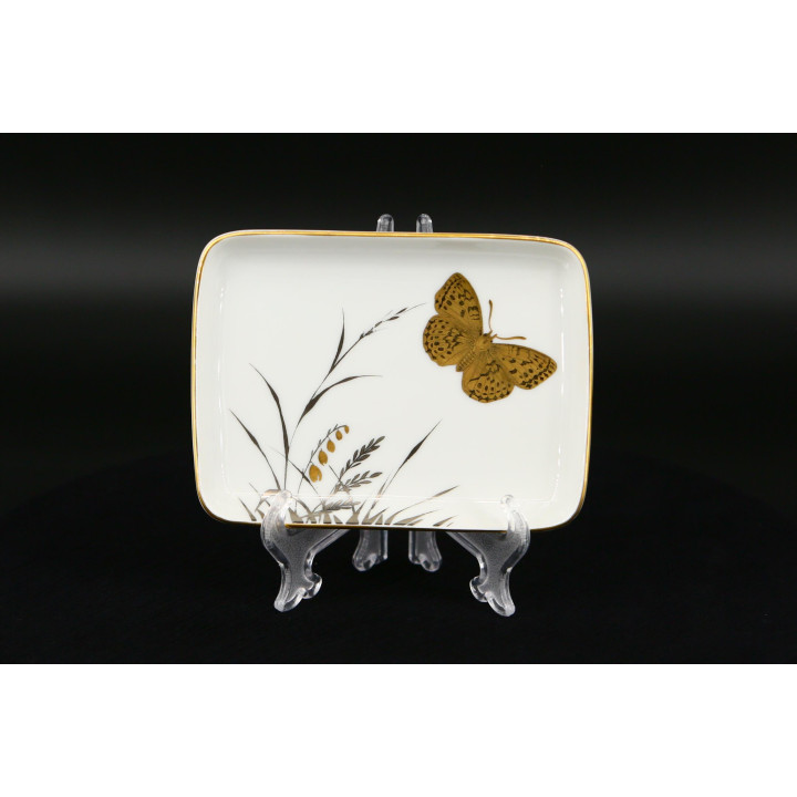 Plat décoratif Rosenthal Handmalerei München - Papillon