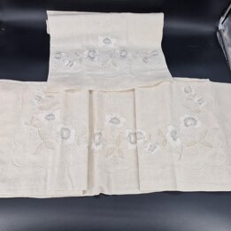 Conjunto de roupa de cama: linho, 1910–1920, MCS, Art déco
