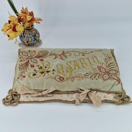 Pochette de soie brodée, Début à milieu du XXe siècle, Rosario, 40 × 20 cm