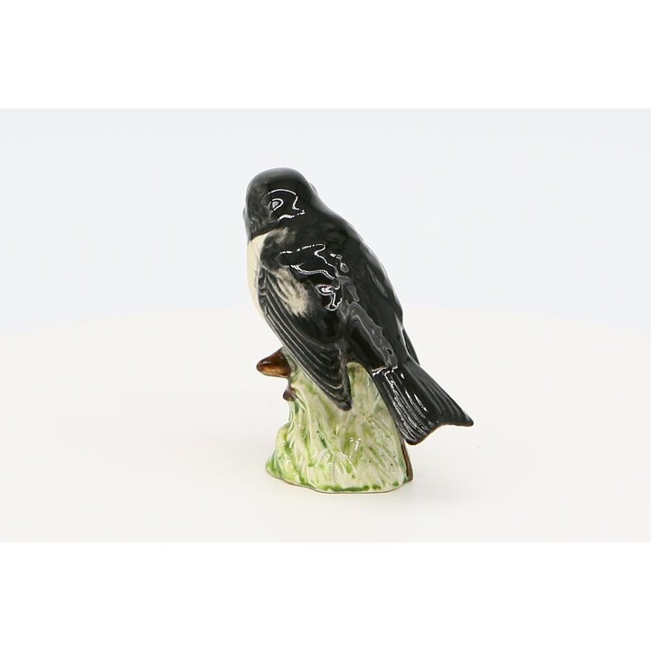 Фигурка птицы Черноголовый чекан Beswick 2274 Альберт Халлам, Ручная роспись фарфора, Английская винтажная керамика 1970-х