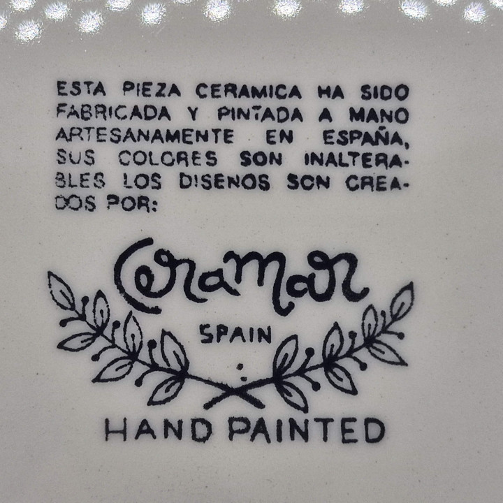 Ceramar スペイン製 セラミック皿 1970年代 ミロ風デザイン