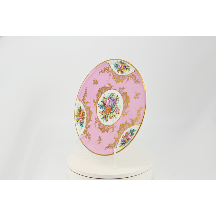 Talerz Porcelanowy w Stylu Sèvres XIX w. - 32cm