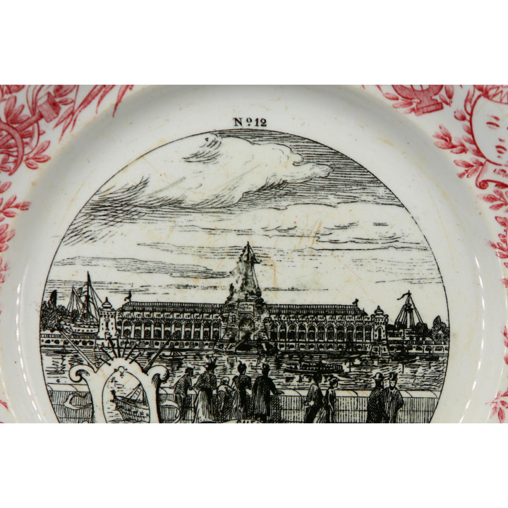 Creil et Montereau 1900 Paris Expo Plate