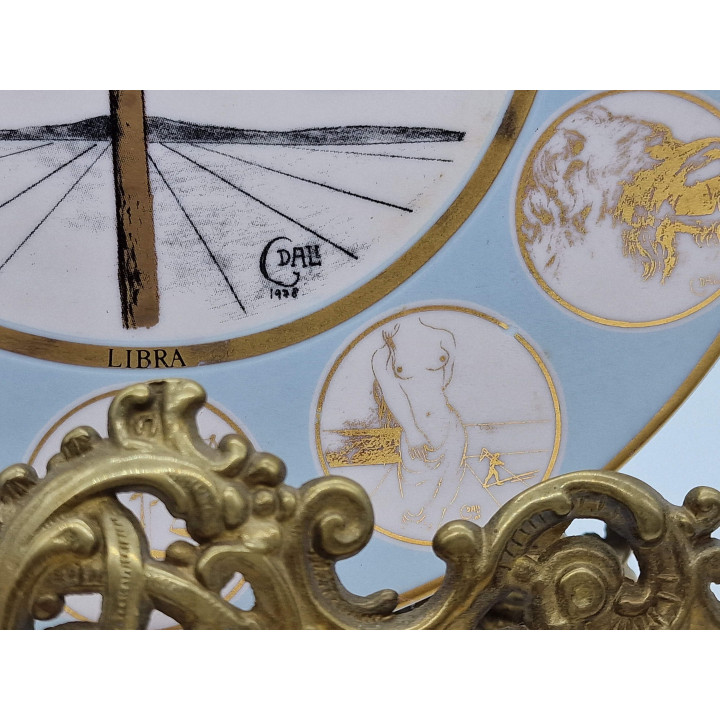 Salvador Dalí Porzellanteller Sternzeichen 1991