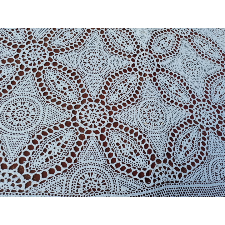ヴィンテージ クロシェ テーブルクロス 150x260 cm (1950年代)